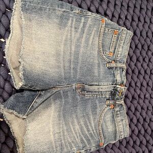 Madewell Blue Denim Cutoff Shorts